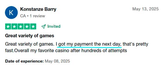 Konstanze Barry review on Trustpilot